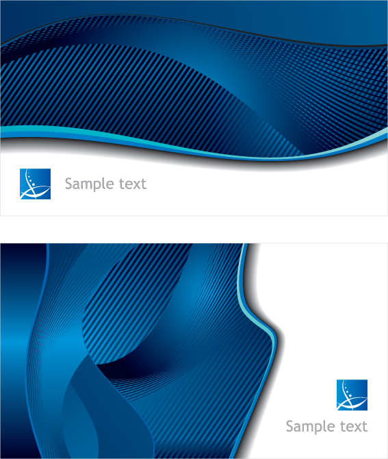 Shiny black and blue vector backgrounds 01