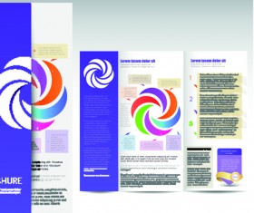Set of business brochure cover vector 01