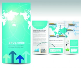 Set of business brochure cover vector 02