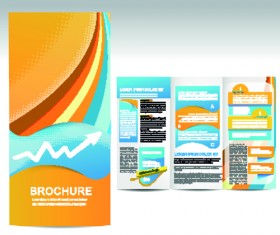 Set of business brochure cover vector 04