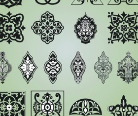 Vintage Calligraphic border frame and ornament vector set 10