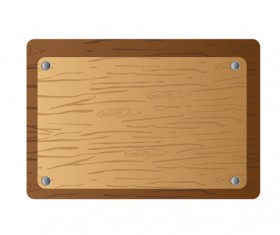 Set of wooden background with frames vector 03