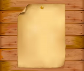 Set of wooden background with frames vector 05