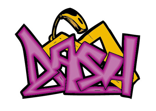 Funny graffiti alphabet design vector 03