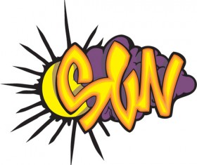 Funny graffiti alphabet design vector 04