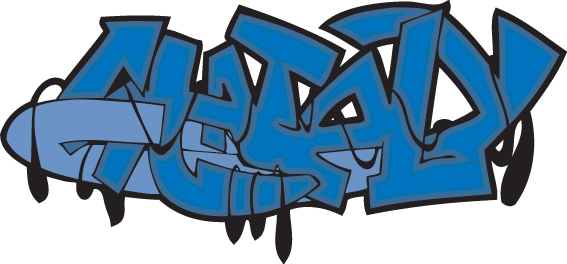Funny graffiti alphabet design vector 08
