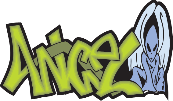 Funny graffiti alphabet design vector 09
