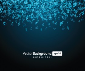 music Note Vector Background set 04