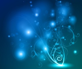 Set of Neon with flowers vector graphic 04