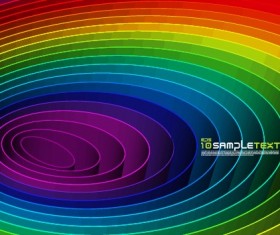 Dynamic rainbow backgrounds vector 01