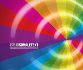 Dynamic rainbow backgrounds vector 03