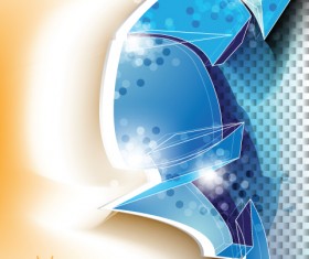 offbeat shapes backgrounds vector graphics 05