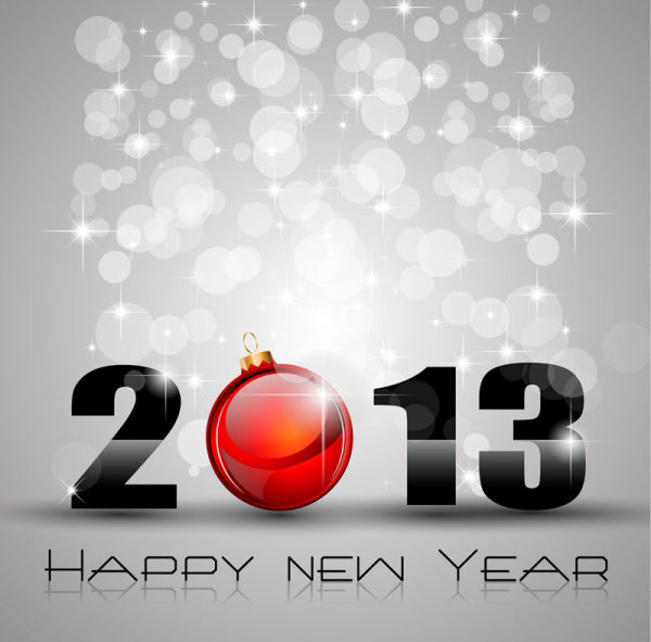 2013 snake new year cards vector graphics 03