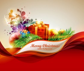 Elements of Merry Christmas design vector art 02