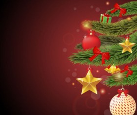 Elements of Merry Christmas design vector art 03