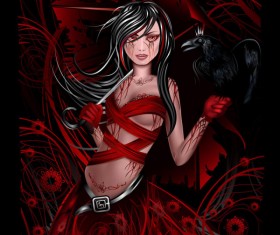 Cartoon characters elements vector set 04