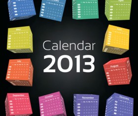2013 Creative Calendar Collection design vector material 16