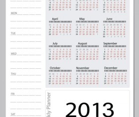 2013 Creative Calendar Collection design vector material 17