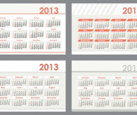 2013 Creative Calendar Collection design vector material 22
