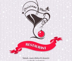 Commonly Restaurant menu cover template vector set 20