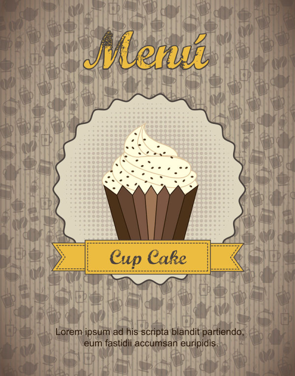 Commonly Restaurant menu cover template vector set 22