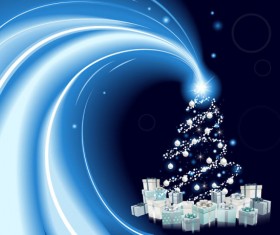 2013 Christmas background with Gift Box design vector 01