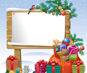 2013 Christmas background with Gift Box design vector 03