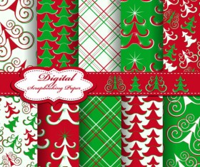 2013 Merry Christmas pattern elements vector set 02