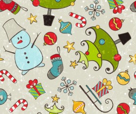 2013 Merry Christmas pattern elements vector set 03