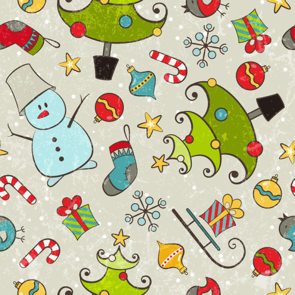 2013 Merry Christmas pattern elements vector set 03
