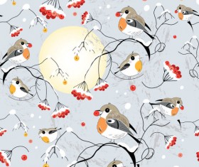 Cute hand drawn Birds vector graphic