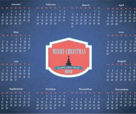 Vector of 2013 Year Calendar design elememnts 01