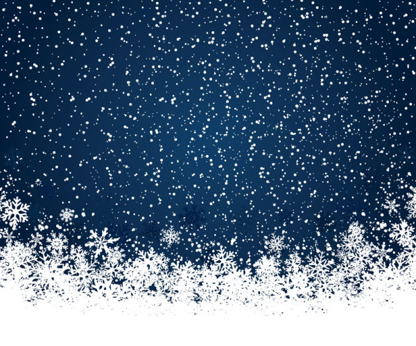 Set of Snowflake backgrounds for Christmas vector 01