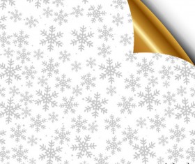 Shiny Snowflake backgrounds Illustration vector 01