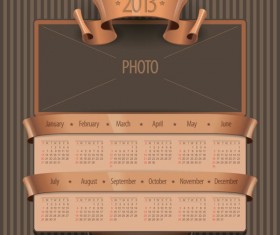 Creative 2013 calendar design art vector set 02