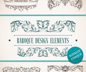 Hand drawn Retro Decorative border art vector 02