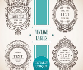 Hand drawn Retro Decorative border art vector 04