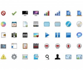 Different web psd icon elements