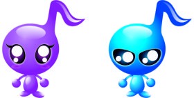 Elements of funny cartoon People design vector 01