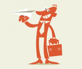 Elements of funny cartoon People design vector 02