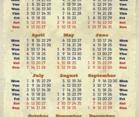 2013 Creative Calendar Collection design vector material 01