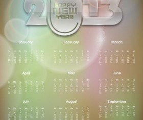 2013 Creative Calendar Collection design vector material 04