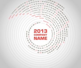 2013 Creative Calendar Collection design vector material 07