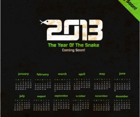 2013 Creative Calendar Collection design vector material 10