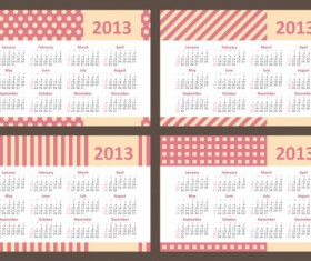2013 Creative Calendar Collection design vector material 11