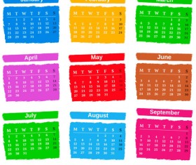 2013 Creative Calendar Collection design vector material 15