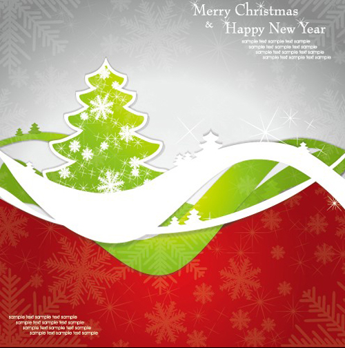 Set of 2013 Christmas and New Year elements vector backgrounds 05