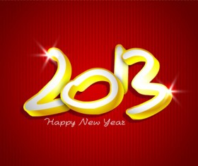 Creative 2013 Happy New Year figures design vector set 03