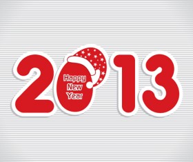 Creative 2013 Happy New Year figures design vector set 05