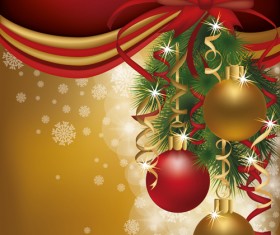 Set of  2013 Red-golden Christmas cards design vector 03